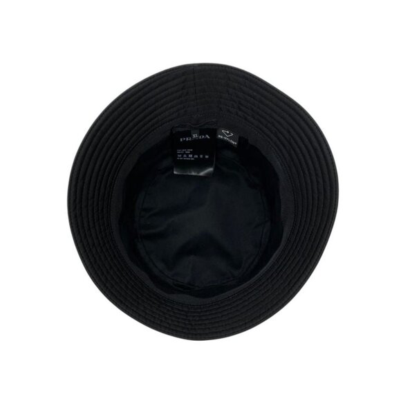 Prada Hat 2 Hc137 Bucket Hat Nylon Triangle Logo Plate XL Em4900